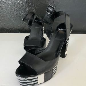 Pierre Hardy Black/White Zebra Platforms *like new*